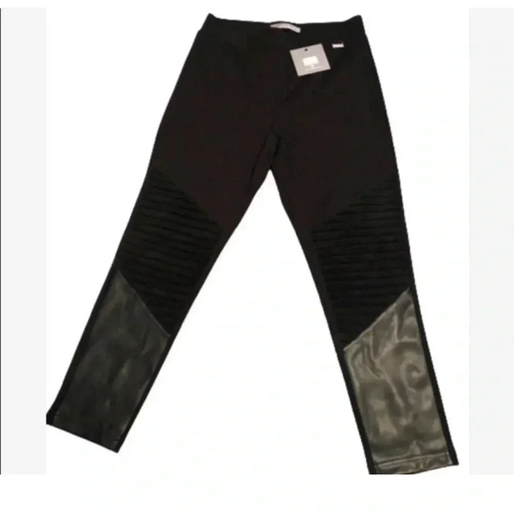 Marc by Marc Jacobs pants black faux suede leather stretch nwt size medium - Picture 2 of 7